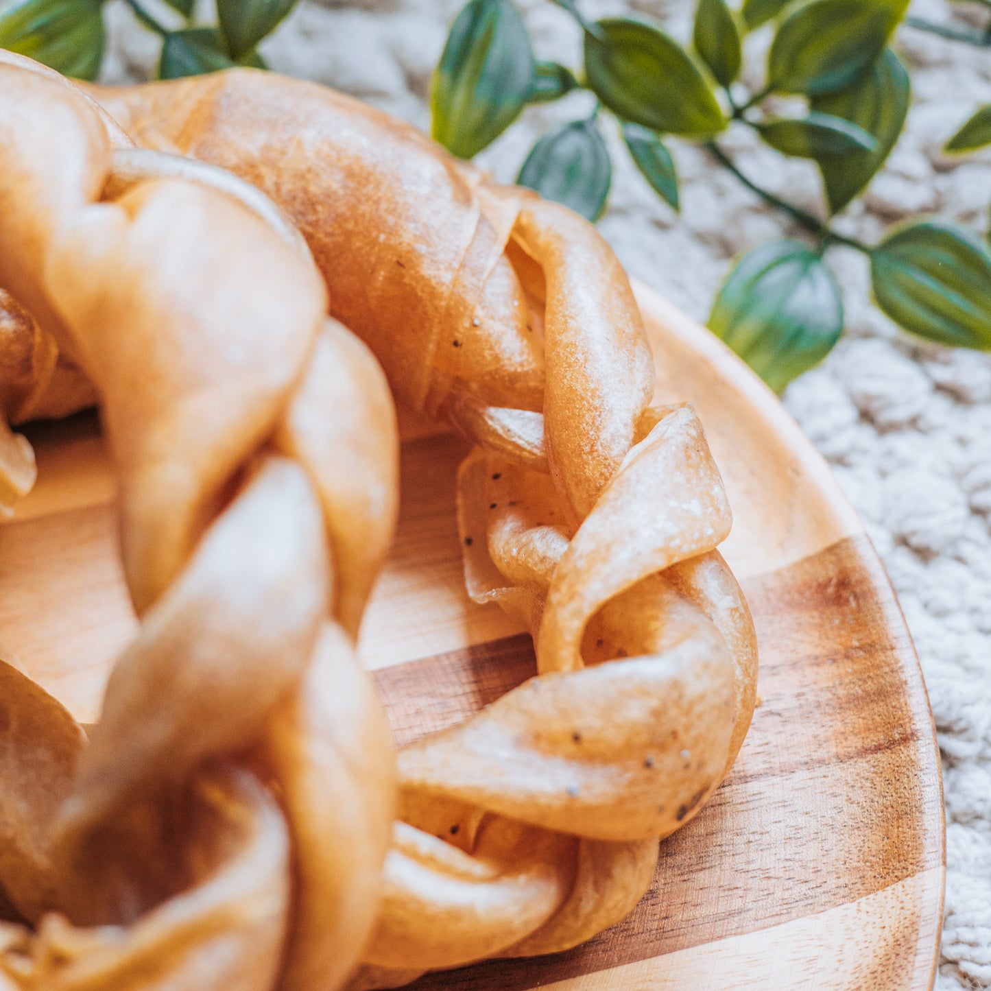 Braided Beef Collagen Ring
