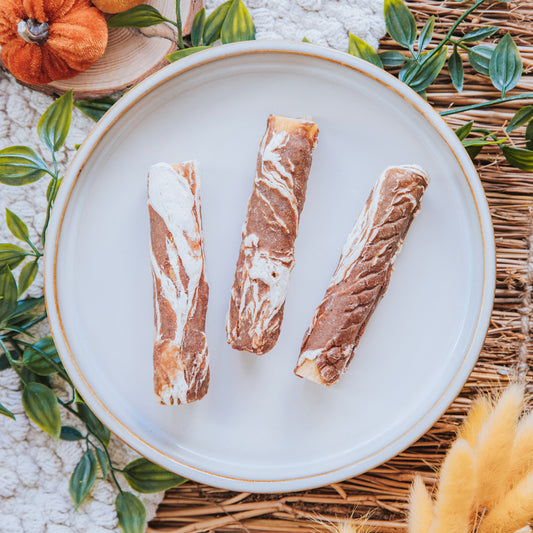 Chicken, Pollock & Pumpkin Roll