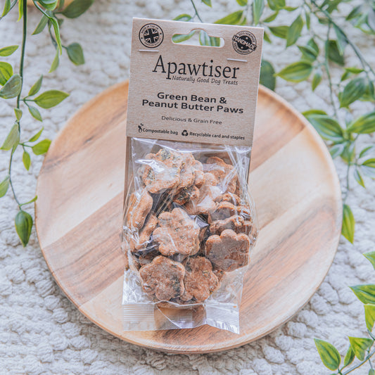 Green Bean & Peanut Butter Paws | Apawtiser (100g)