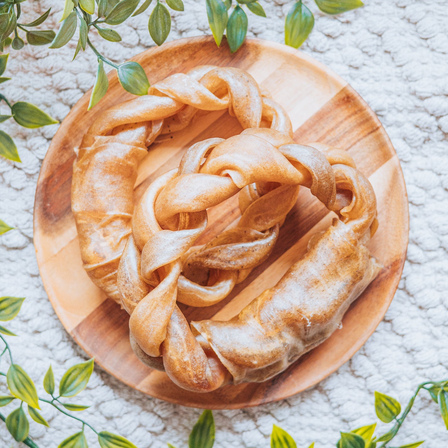 Braided Beef Collagen Ring
