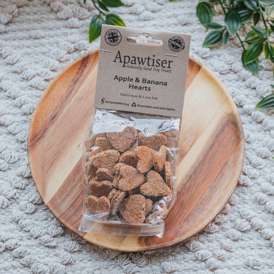 Apple & Banana Hearts | Apawtiser (100g)
