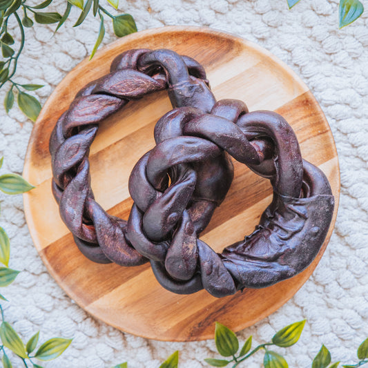 Camel Collagen Braided Ring