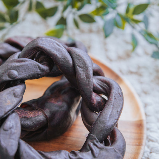Camel Collagen Braided Ring