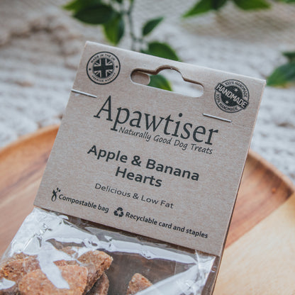 Apple & Banana Hearts | Apawtiser (100g)