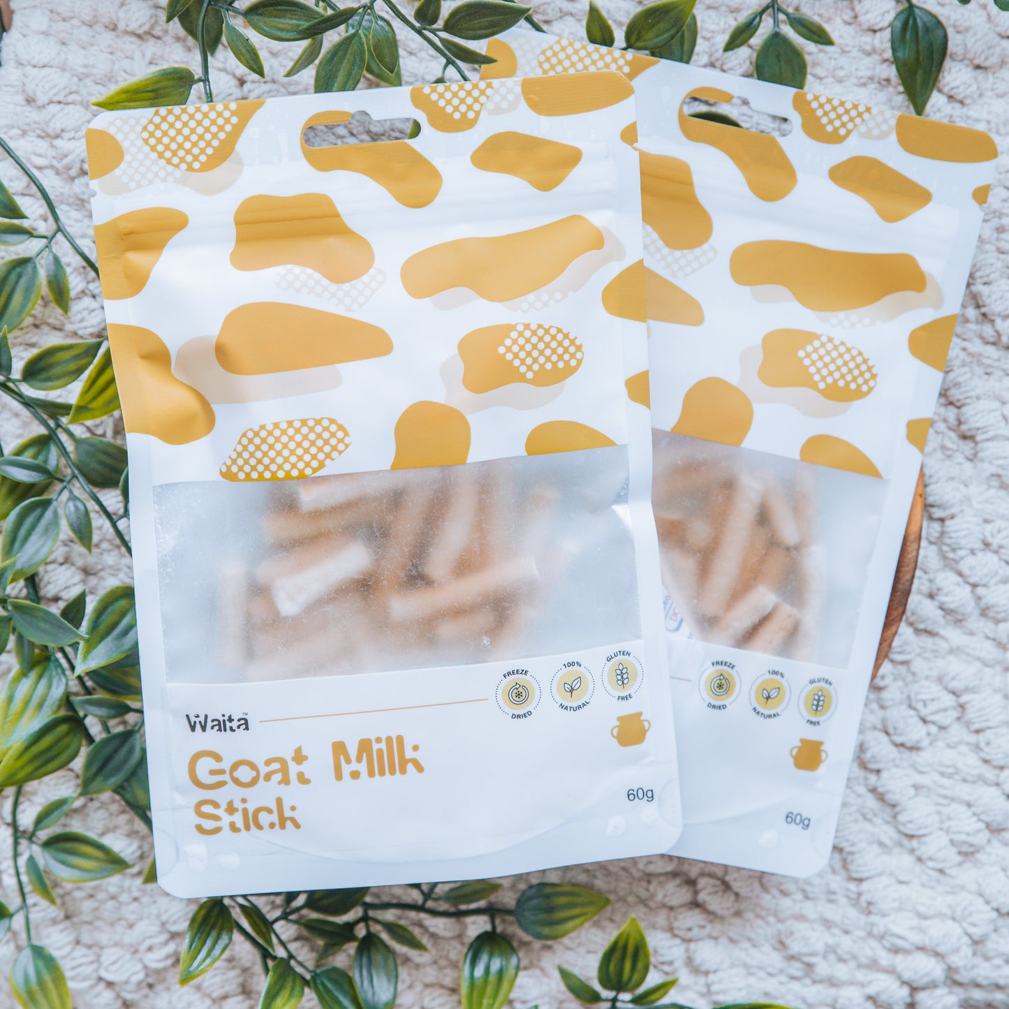 Freeze-Dried Goat & Duck Milk Sticks | Waita (60g)