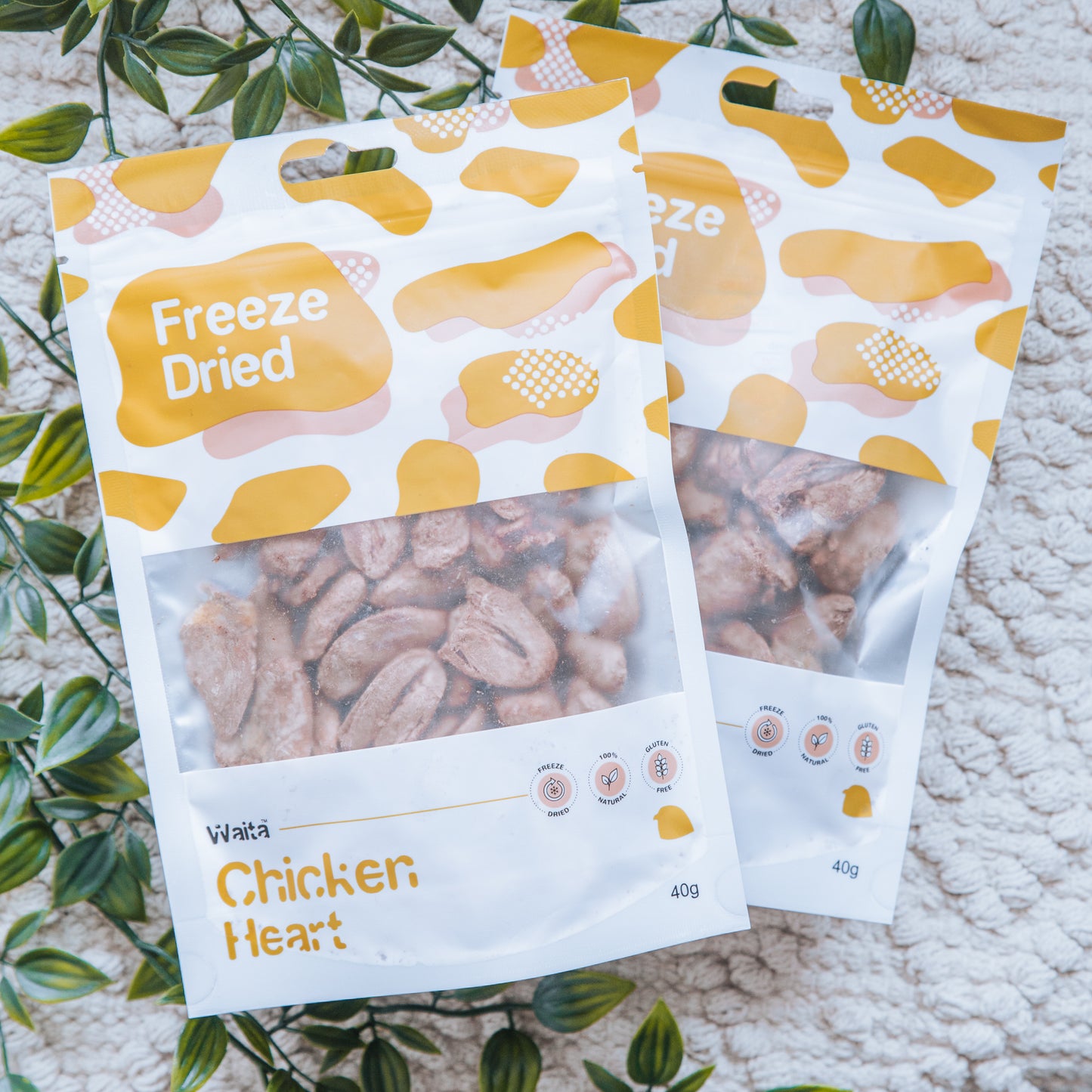 Freeze-Dried Chicken Hearts | Waita (40g)