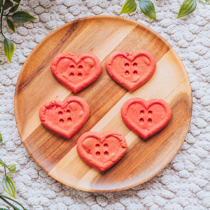 Heart Button Biscuits | Life Of Riley Bakery (100g)